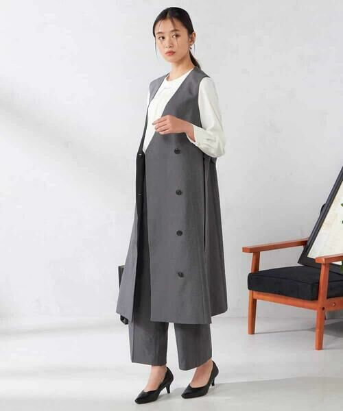 a.v.v / アー・ヴェ・ヴェ その他パンツ | 【洗える/イージーケア/吸水速乾/ストレッチ】梳毛調ストレートパンツ | 詳細10