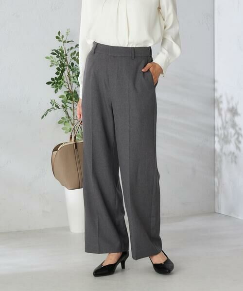 a.v.v / アー・ヴェ・ヴェ その他パンツ | 【洗える/イージーケア/吸水速乾/ストレッチ】梳毛調ストレートパンツ | 詳細13