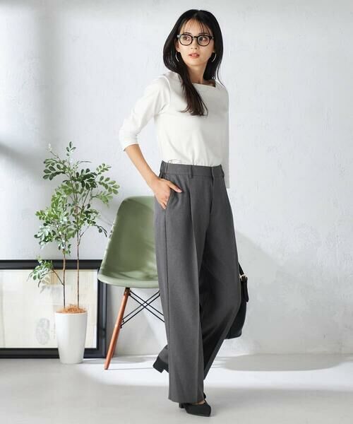 a.v.v / アー・ヴェ・ヴェ その他パンツ | 【洗える/イージーケア/吸水速乾/ストレッチ】梳毛調ストレートパンツ | 詳細16