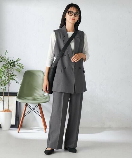 a.v.v / アー・ヴェ・ヴェ その他パンツ | 【洗える/イージーケア/吸水速乾/ストレッチ】梳毛調ストレートパンツ | 詳細17