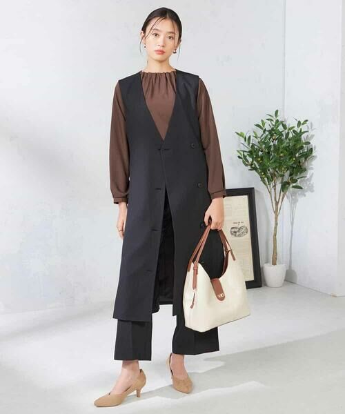 a.v.v / アー・ヴェ・ヴェ その他パンツ | 【洗える/イージーケア/吸水速乾/ストレッチ】梳毛調ストレートパンツ | 詳細22