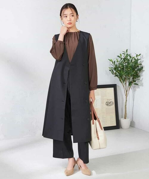 a.v.v / アー・ヴェ・ヴェ その他パンツ | 【洗える/イージーケア/吸水速乾/ストレッチ】梳毛調ストレートパンツ | 詳細23