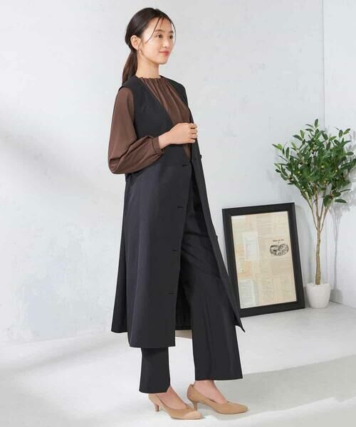 a.v.v / アー・ヴェ・ヴェ その他パンツ | 【洗える/イージーケア/吸水速乾/ストレッチ】梳毛調ストレートパンツ | 詳細25