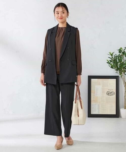 a.v.v / アー・ヴェ・ヴェ その他パンツ | 【洗える/イージーケア/吸水速乾/ストレッチ】梳毛調ストレートパンツ | 詳細27