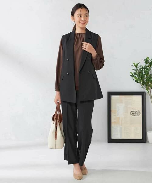 a.v.v / アー・ヴェ・ヴェ その他パンツ | 【洗える/イージーケア/吸水速乾/ストレッチ】梳毛調ストレートパンツ | 詳細28