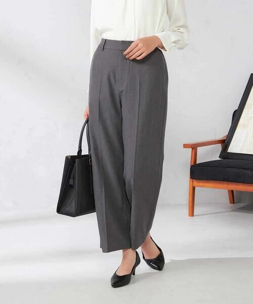 a.v.v / アー・ヴェ・ヴェ その他パンツ | 【洗える/イージーケア/吸水速乾/ストレッチ】梳毛調ストレートパンツ | 詳細3