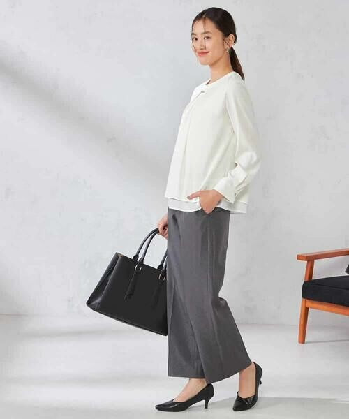 a.v.v / アー・ヴェ・ヴェ その他パンツ | 【洗える/イージーケア/吸水速乾/ストレッチ】梳毛調ストレートパンツ | 詳細6