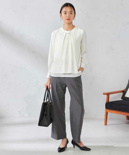 a.v.v / アー・ヴェ・ヴェ その他パンツ | 【洗える/イージーケア/吸水速乾/ストレッチ】梳毛調ストレートパンツ | 詳細7