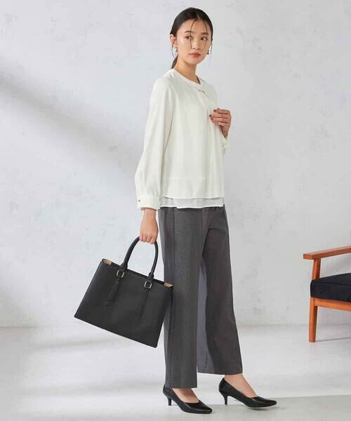 a.v.v / アー・ヴェ・ヴェ その他パンツ | 【洗える/イージーケア/吸水速乾/ストレッチ】梳毛調ストレートパンツ | 詳細8