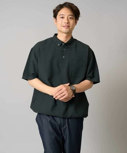 a.v.v / アー・ヴェ・ヴェ シャツ・ブラウス | 【イージーケア/吸水速乾/毛玉になりにくい】シアサッカーワイドシルエットポロシャツ | 詳細18