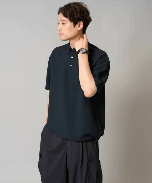 a.v.v / アー・ヴェ・ヴェ シャツ・ブラウス | 【イージーケア/吸水速乾/毛玉になりにくい】シアサッカーワイドシルエットポロシャツ | 詳細20
