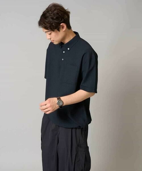 a.v.v / アー・ヴェ・ヴェ シャツ・ブラウス | 【イージーケア/吸水速乾/毛玉になりにくい】シアサッカーワイドシルエットポロシャツ | 詳細21