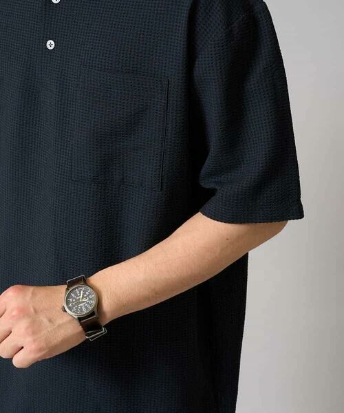 a.v.v / アー・ヴェ・ヴェ シャツ・ブラウス | 【イージーケア/吸水速乾/毛玉になりにくい】シアサッカーワイドシルエットポロシャツ | 詳細25