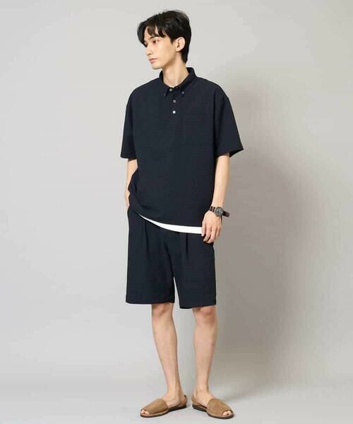 a.v.v / アー・ヴェ・ヴェ シャツ・ブラウス | 【イージーケア/吸水速乾/毛玉になりにくい】シアサッカーワイドシルエットポロシャツ | 詳細4