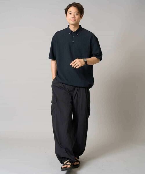 a.v.v / アー・ヴェ・ヴェ シャツ・ブラウス | 【イージーケア/吸水速乾/毛玉になりにくい】シアサッカーワイドシルエットポロシャツ | 詳細6