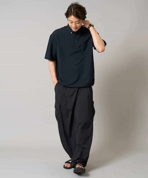 a.v.v / アー・ヴェ・ヴェ シャツ・ブラウス | 【イージーケア/吸水速乾/毛玉になりにくい】シアサッカーワイドシルエットポロシャツ | 詳細8