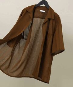 a.v.v / アー・ヴェ・ヴェ シャツ・ブラウス | 【イージーケア/速乾】カラミストライプオープンカラーシャツ半袖