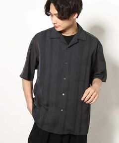 a.v.v / アー・ヴェ・ヴェ シャツ・ブラウス | 【イージーケア/速乾】カラミストライプオープンカラーシャツ半袖
