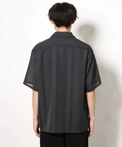 a.v.v / アー・ヴェ・ヴェ シャツ・ブラウス | 【イージーケア/速乾】カラミストライプオープンカラーシャツ半袖 | 詳細18
