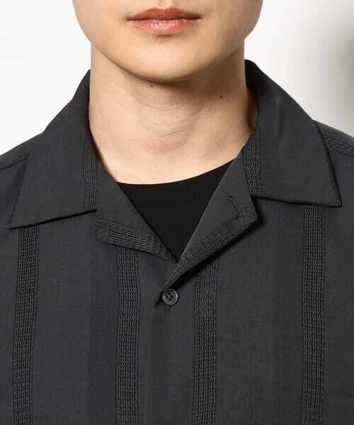 a.v.v / アー・ヴェ・ヴェ シャツ・ブラウス | 【イージーケア/速乾】カラミストライプオープンカラーシャツ半袖 | 詳細19