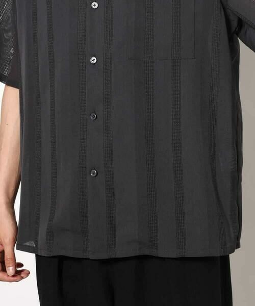 a.v.v / アー・ヴェ・ヴェ シャツ・ブラウス | 【イージーケア/速乾】カラミストライプオープンカラーシャツ半袖 | 詳細21