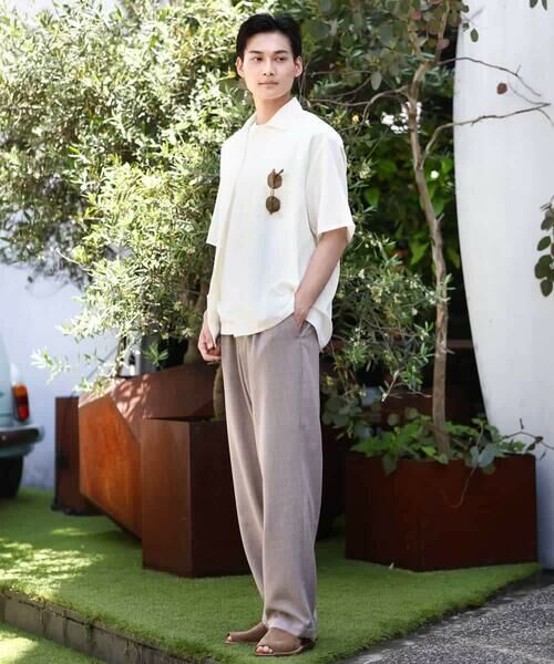 a.v.v / アー・ヴェ・ヴェ シャツ・ブラウス | 【イージーケア/速乾】カラミストライプオープンカラーシャツ半袖 | 詳細29