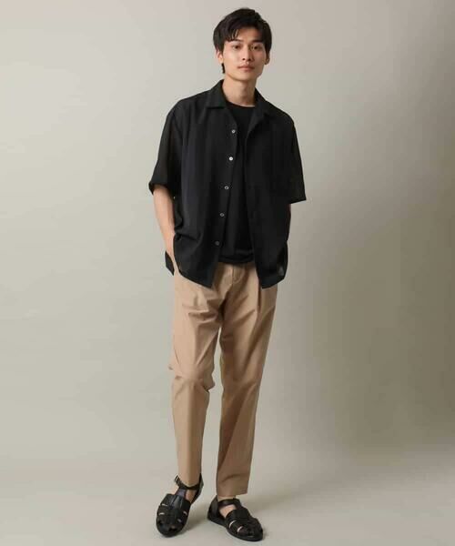 a.v.v / アー・ヴェ・ヴェ シャツ・ブラウス | 【イージーケア/速乾】カラミストライプオープンカラーシャツ半袖 | 詳細3