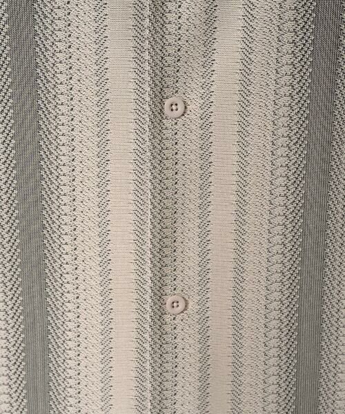 a.v.v / アー・ヴェ・ヴェ シャツ・ブラウス | 【洗濯機で洗える】ジャカード五分袖オープンカラーシャツ | 詳細19