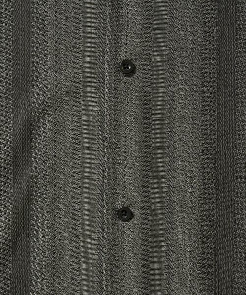a.v.v / アー・ヴェ・ヴェ シャツ・ブラウス | 【洗濯機で洗える】ジャカード五分袖オープンカラーシャツ | 詳細20