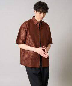 a.v.v / アー・ヴェ・ヴェ シャツ・ブラウス | ドットジャカードワイドシルエットシャツ