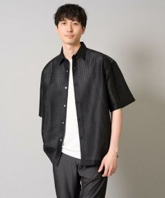 a.v.v / アー・ヴェ・ヴェ シャツ・ブラウス | ドットジャカードワイドシルエットシャツ