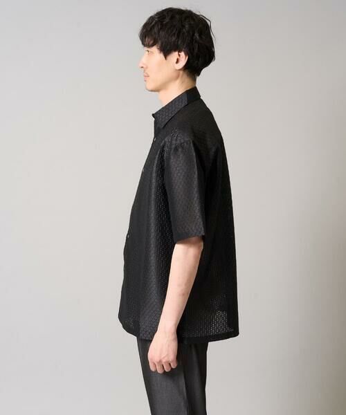 a.v.v / アー・ヴェ・ヴェ シャツ・ブラウス | ドットジャカードワイドシルエットシャツ | 詳細10