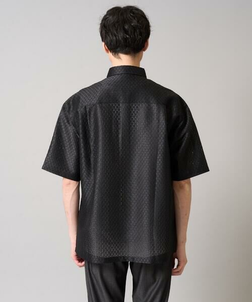 a.v.v / アー・ヴェ・ヴェ シャツ・ブラウス | ドットジャカードワイドシルエットシャツ | 詳細11