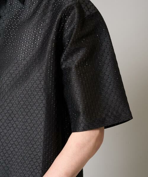 a.v.v / アー・ヴェ・ヴェ シャツ・ブラウス | ドットジャカードワイドシルエットシャツ | 詳細13