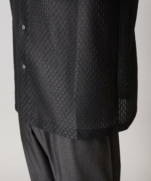 a.v.v / アー・ヴェ・ヴェ シャツ・ブラウス | ドットジャカードワイドシルエットシャツ | 詳細14