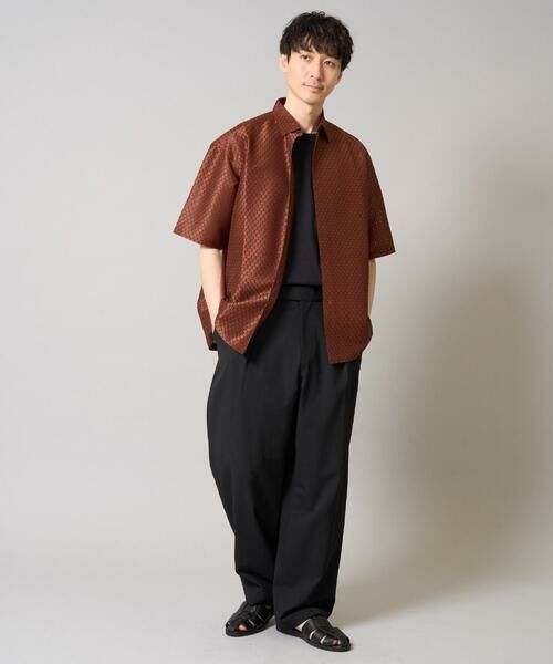 a.v.v / アー・ヴェ・ヴェ シャツ・ブラウス | ドットジャカードワイドシルエットシャツ | 詳細2