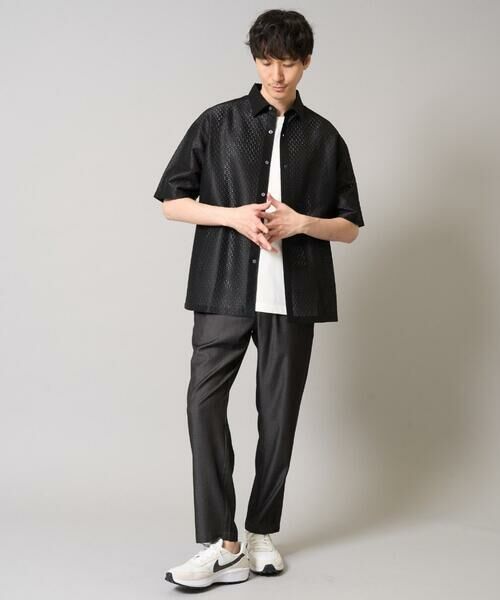 a.v.v / アー・ヴェ・ヴェ シャツ・ブラウス | ドットジャカードワイドシルエットシャツ | 詳細6