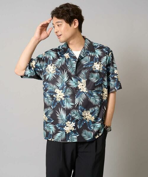 a.v.v / アー・ヴェ・ヴェ シャツ・ブラウス | 【イージーケア/接触冷感】アロハ柄プリント五分袖オープンカラーシャツ【毛玉・シワになりにくい】 | 詳細11