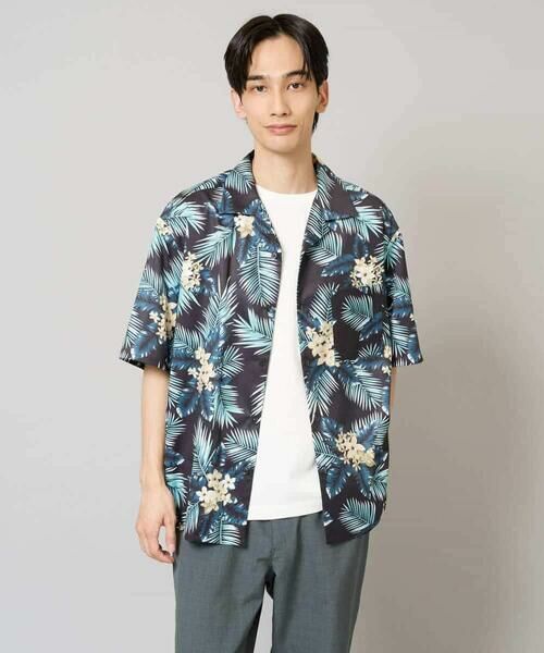 a.v.v / アー・ヴェ・ヴェ シャツ・ブラウス | 【イージーケア/接触冷感】アロハ柄プリント五分袖オープンカラーシャツ【毛玉・シワになりにくい】 | 詳細12