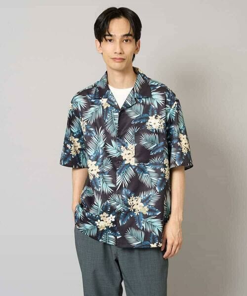 a.v.v / アー・ヴェ・ヴェ シャツ・ブラウス | 【イージーケア/接触冷感】アロハ柄プリント五分袖オープンカラーシャツ【毛玉・シワになりにくい】 | 詳細14
