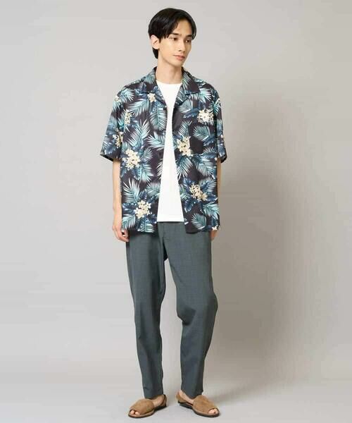 a.v.v / アー・ヴェ・ヴェ シャツ・ブラウス | 【イージーケア/接触冷感】アロハ柄プリント五分袖オープンカラーシャツ【毛玉・シワになりにくい】 | 詳細2