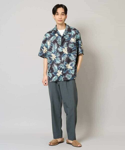 a.v.v / アー・ヴェ・ヴェ シャツ・ブラウス | 【イージーケア/接触冷感】アロハ柄プリント五分袖オープンカラーシャツ【毛玉・シワになりにくい】 | 詳細4