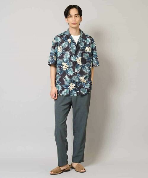 a.v.v / アー・ヴェ・ヴェ シャツ・ブラウス | 【イージーケア/接触冷感】アロハ柄プリント五分袖オープンカラーシャツ【毛玉・シワになりにくい】 | 詳細5