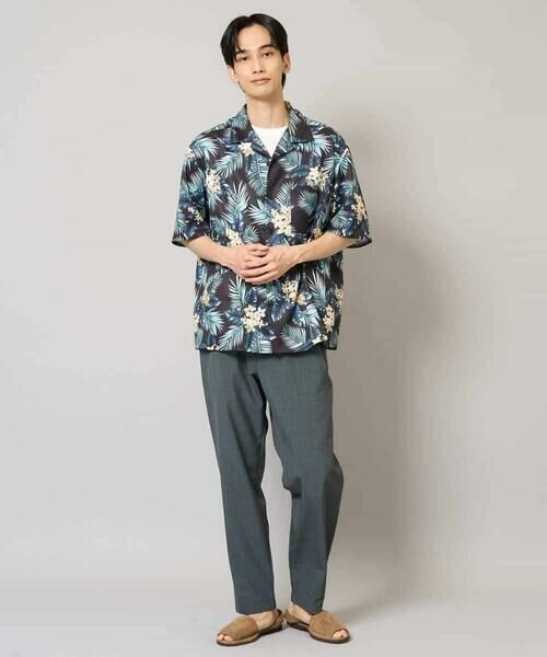 a.v.v / アー・ヴェ・ヴェ シャツ・ブラウス | 【イージーケア/接触冷感】アロハ柄プリント五分袖オープンカラーシャツ【毛玉・シワになりにくい】 | 詳細6