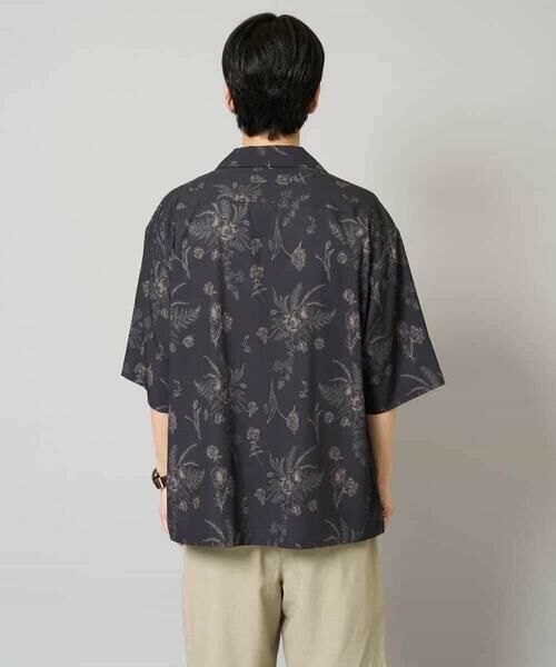 a.v.v / アー・ヴェ・ヴェ シャツ・ブラウス | 【イージーケア/接触冷感】ダークフラワー五分袖オープンカラーシャツ【シワになりにくい】 | 詳細16