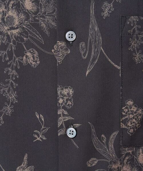 a.v.v / アー・ヴェ・ヴェ シャツ・ブラウス | 【イージーケア/接触冷感】ダークフラワー五分袖オープンカラーシャツ【シワになりにくい】 | 詳細20