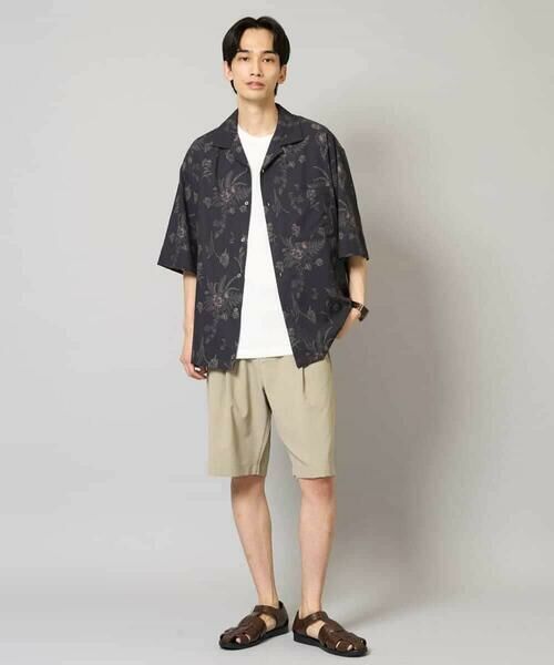 a.v.v / アー・ヴェ・ヴェ シャツ・ブラウス | 【イージーケア/接触冷感】ダークフラワー五分袖オープンカラーシャツ【シワになりにくい】 | 詳細3