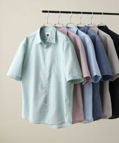 a.v.v / アー・ヴェ・ヴェ シャツ・ブラウス | 【接触冷感/速乾/イージーケア】リネン混半袖シャツ（さらリネシリーズ）