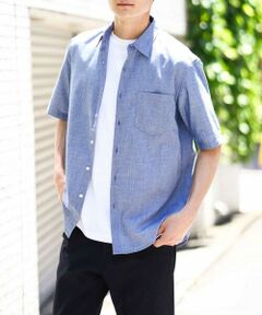 a.v.v / アー・ヴェ・ヴェ シャツ・ブラウス | 【接触冷感/速乾/イージーケア】リネン混半袖シャツ（さらリネシリーズ）