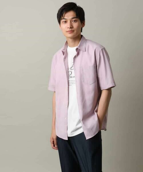 a.v.v / アー・ヴェ・ヴェ シャツ・ブラウス | 【接触冷感/速乾/イージーケア】リネン混半袖シャツ（さらリネシリーズ） | 詳細24